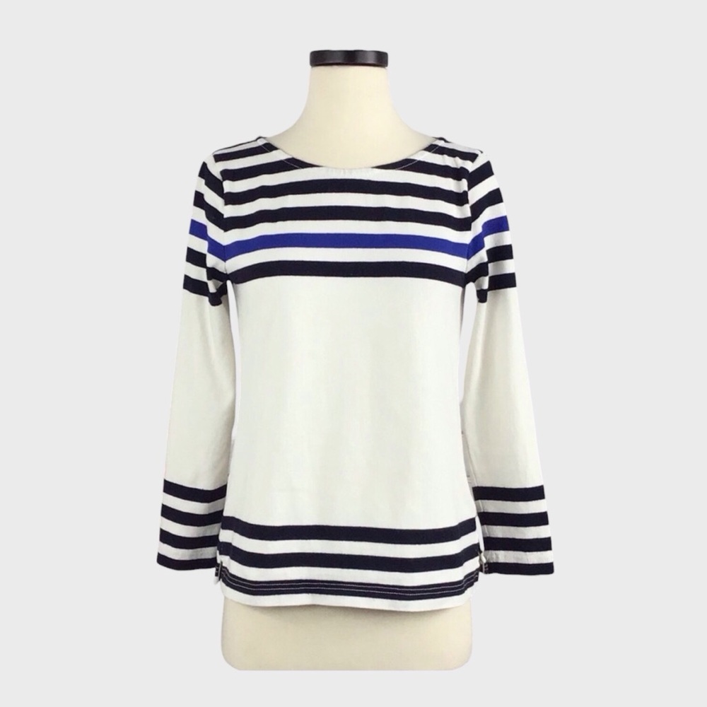J Crew Nautical Sailor Tee in Engineered Stripe